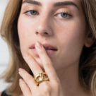 טבעת זהב לאישה - דגם היילי